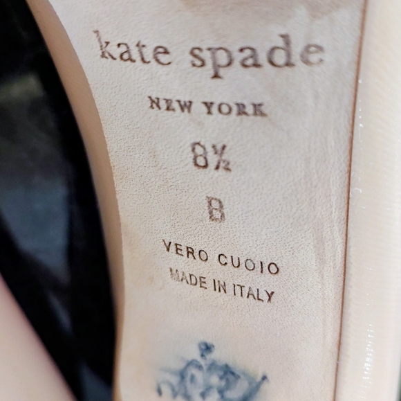 Kate Spade New York Cream Bow Heels SZ 8.5 B - Picture 15 of 16